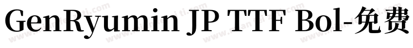 GenRyumin JP TTF Bol字体转换